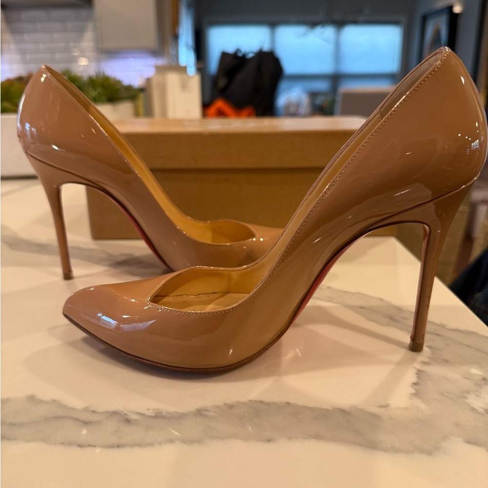 Christian Louboutin Nude Patent Heels